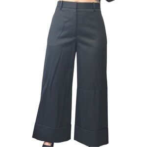 The Row Carter Pants size US 0 Wide-leg Cotton-twill Cuffed